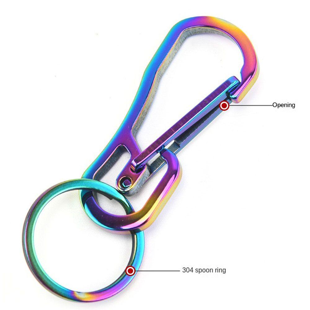 NEEDWAY Needway Gantungan Kunci Mobil Portable Kepribadian Kreatif Key Chain Universal Stainless Steel Interior Multi-Fungsi Key Ring Holder