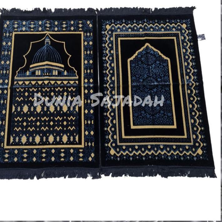 ► Sajadah Turkey Tebal Hitam / Sajadah Turki Hitam / Sajadah Besar Hitam ✻