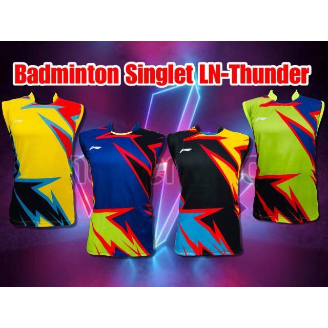 Kaos atasan badminton singlet lining