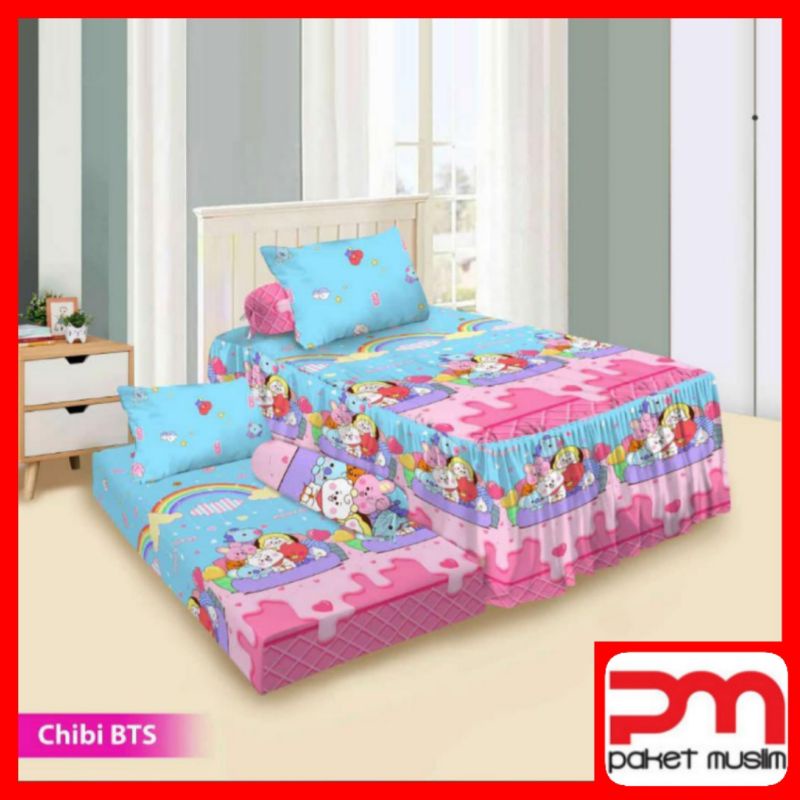 Sprei Vito BTS duo. sprei sorong 2 in 1 ukuran 120×200. sprei no3