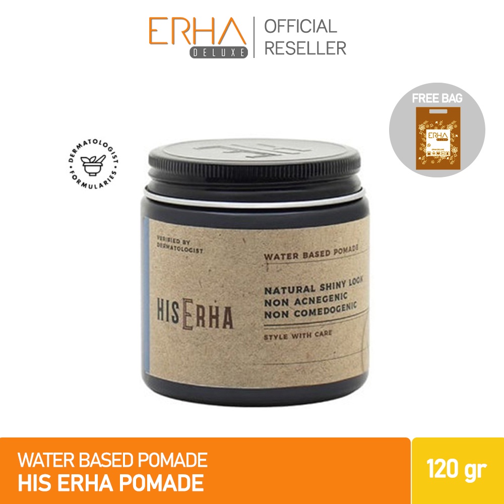 HIS ERHA Pomade Rambut Pria - Water Based Pomade 120 gr