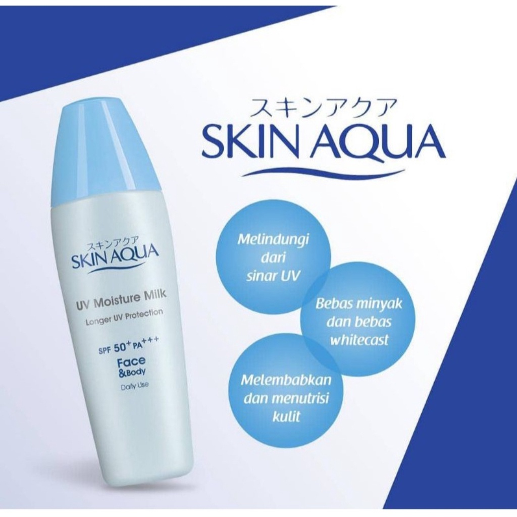 SKIN AQUA Tone Up UV Essence | UV Moisture Milk SPF 50+ PA+++ 40g Moist Gel SPF 30 (KIM)