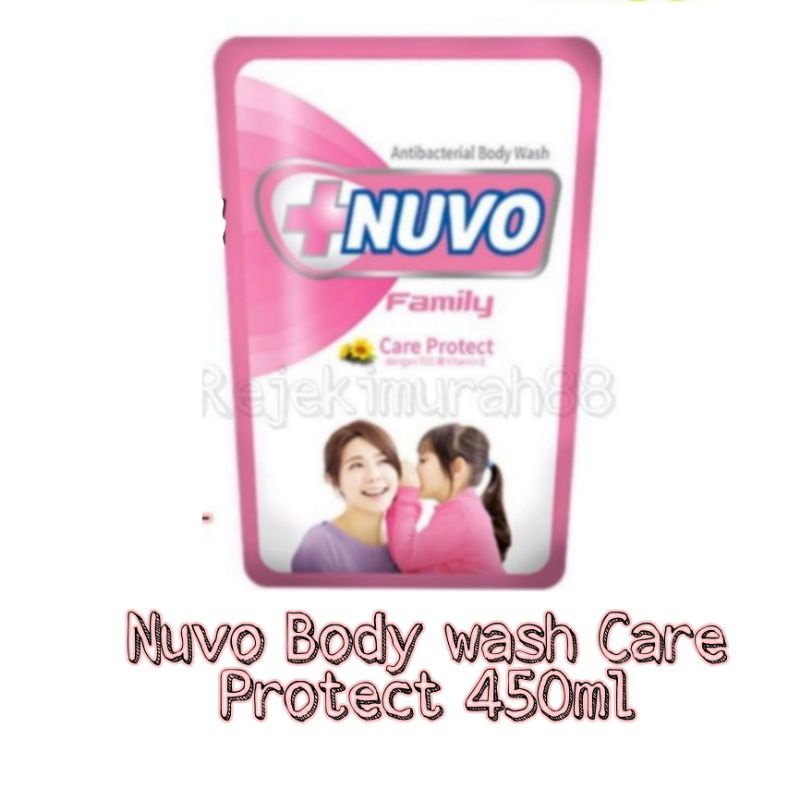 Nuvo family body wash care protect antibacterial sabun mandi nuvo 400ml