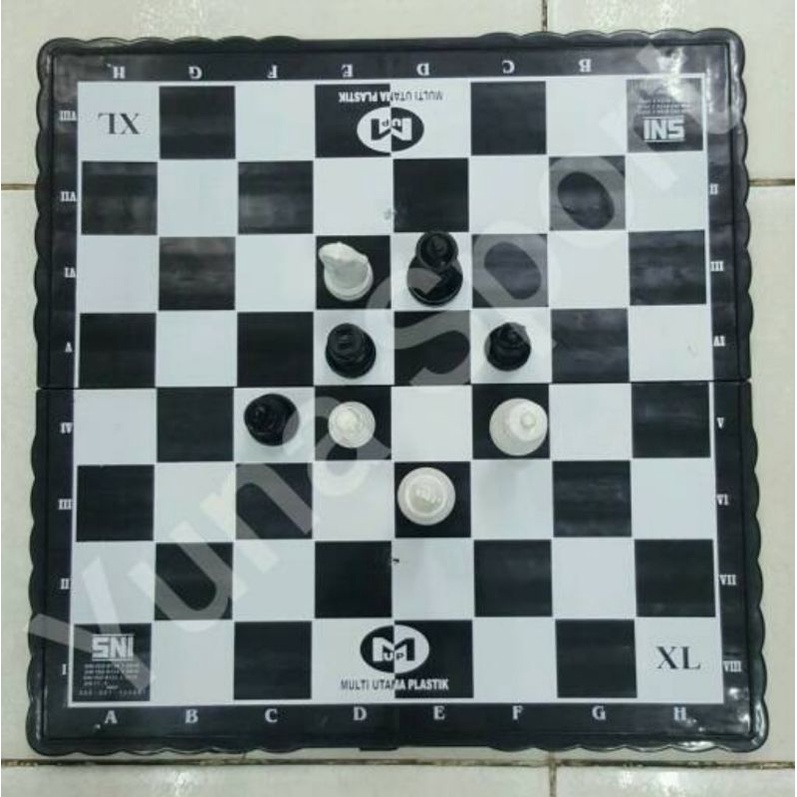 CATUR PLASTIK SNI SIZE JUMBO BESAR PLASTIC SMOTH FINISHING CHESS