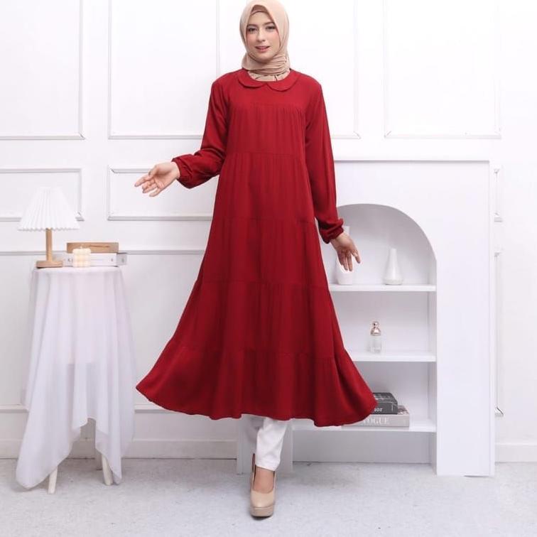 Recomended.. GAMIS MIDI TERBARU 2022 // MIDI DRESS POLOS //  MAXI DRESS// GAMIS LEBARAN 2022 // MODE