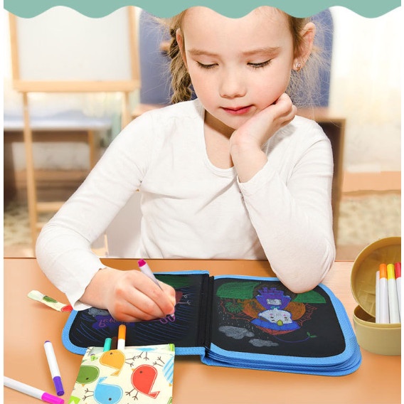 

(BISA COD) Buku Menggabar DIY Coloring Magic Book SEt 1219-454