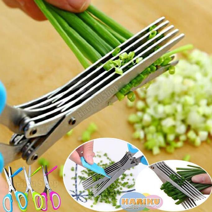 

Big Sale Gunting 5 Lapis / Gunting Daun Bawang Gunting Sayur Dapur - X033 Diskon