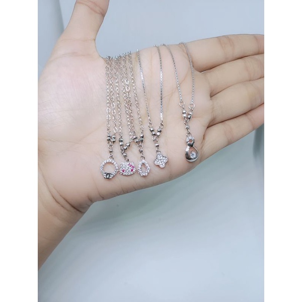 kalung koye anak variasi/kalung perak asli silver925 lapis emas/ kalung fashion anak import s925