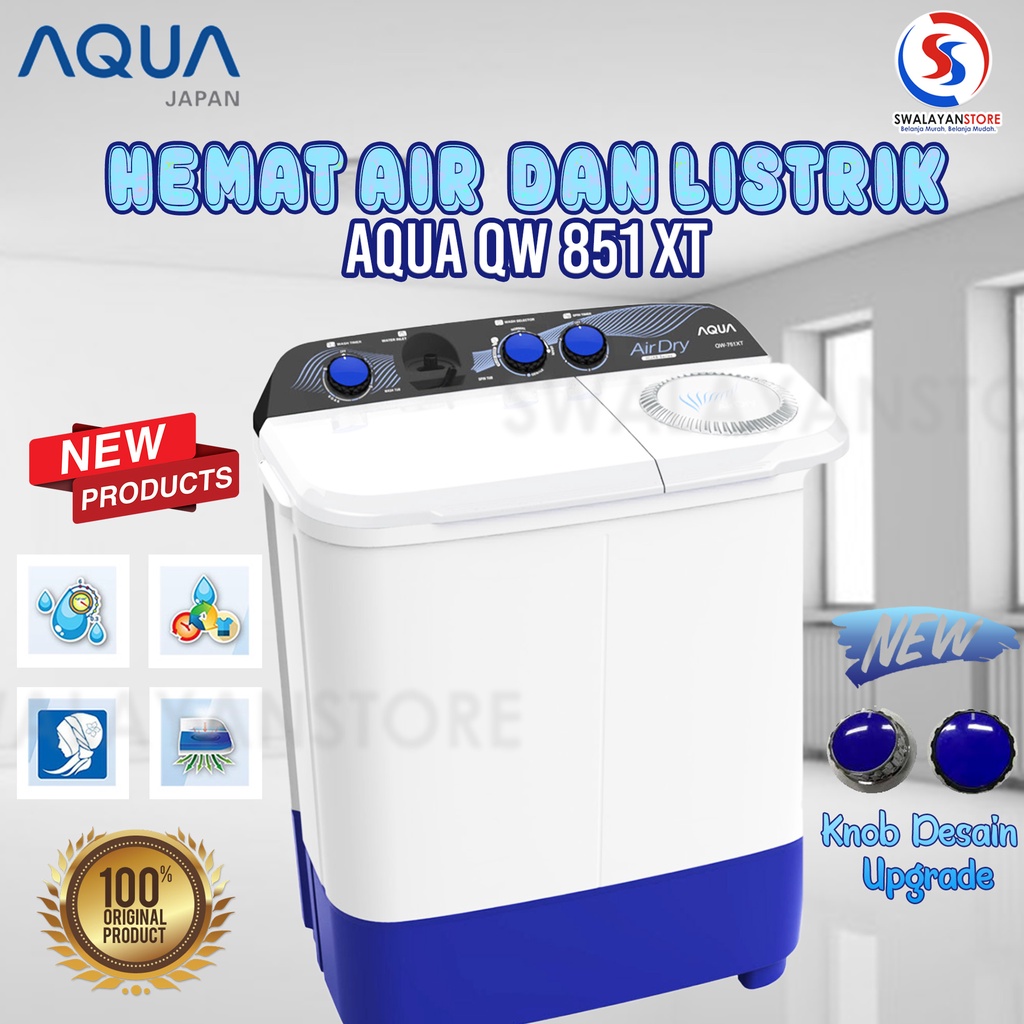 MESIN CUCI AQUA SANYO QW 851 XT Surabaya