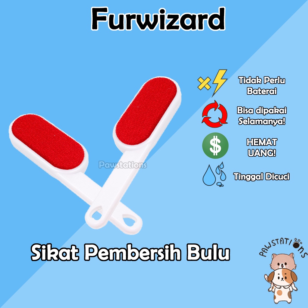 Fur wizard Sikat Pembersih Bulu Kucing Roll Pembersih Bulu Kucing Alat Pembersih Bulu Kucing Furwizard