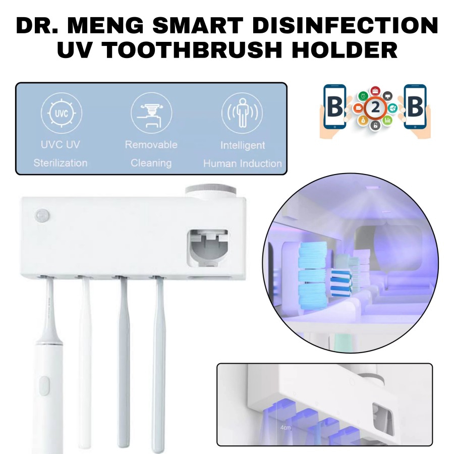 DR MENG UV DISINFECTION TOOTHBRUSH HOLDER - Holder Sikat Gigi Steril