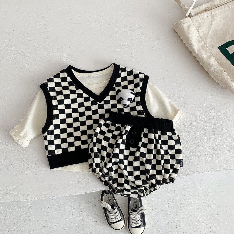 Panda vest set bayi