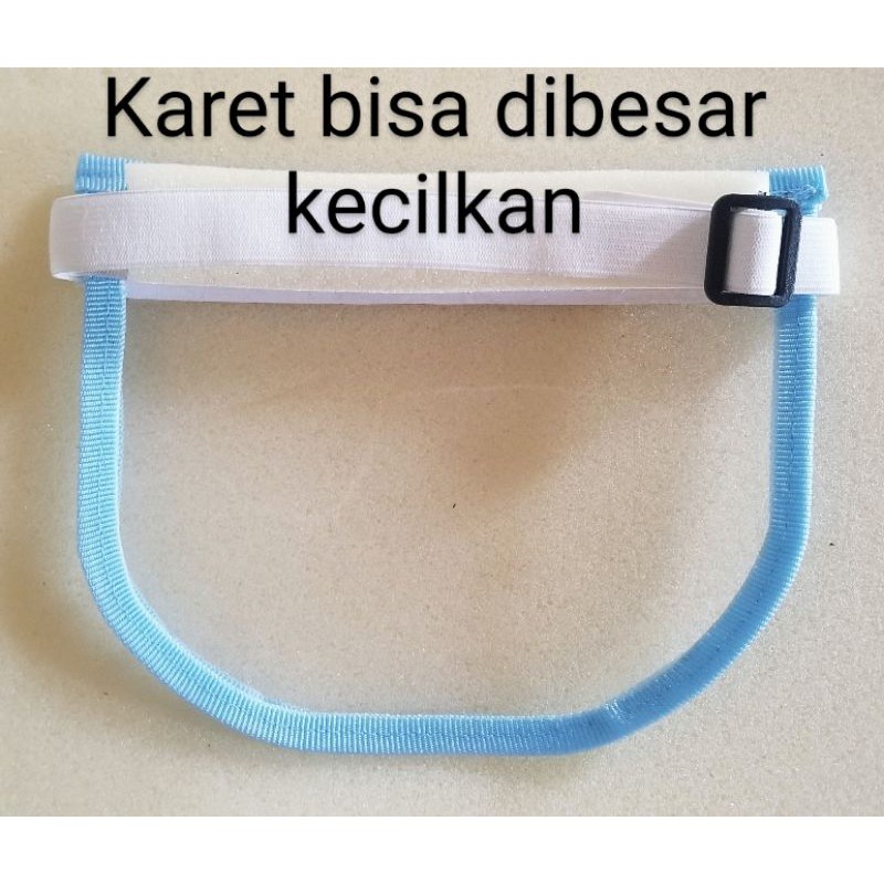 Face shield Anak karet adjustable pinggir jahit