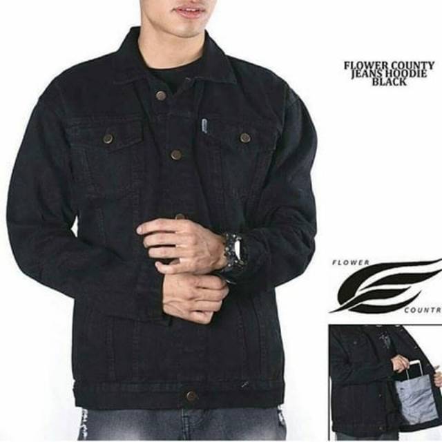 JAKET LEVIS BLACK HITAM MUDA PRIA/WANITA