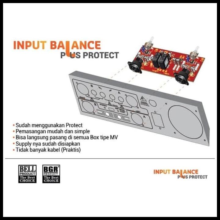 Kit Balance Input Bell Stereo Plus Protect - Input Balance Bell Bgr