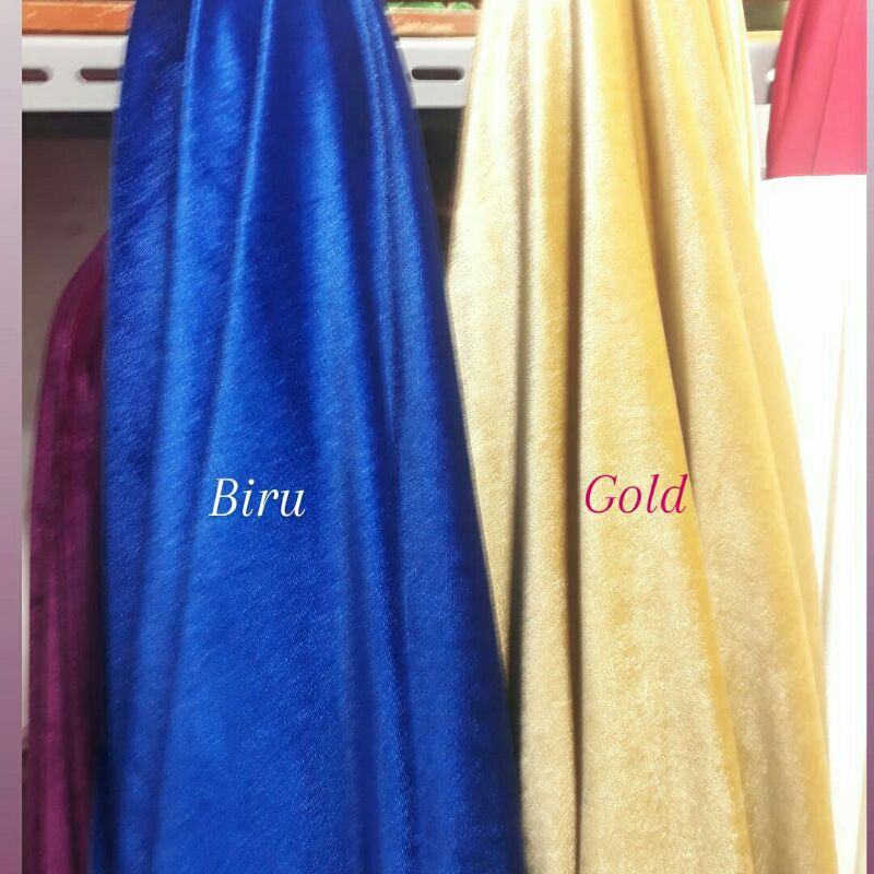 Bahan bludru streach/Kain bludru velvet/Bludru