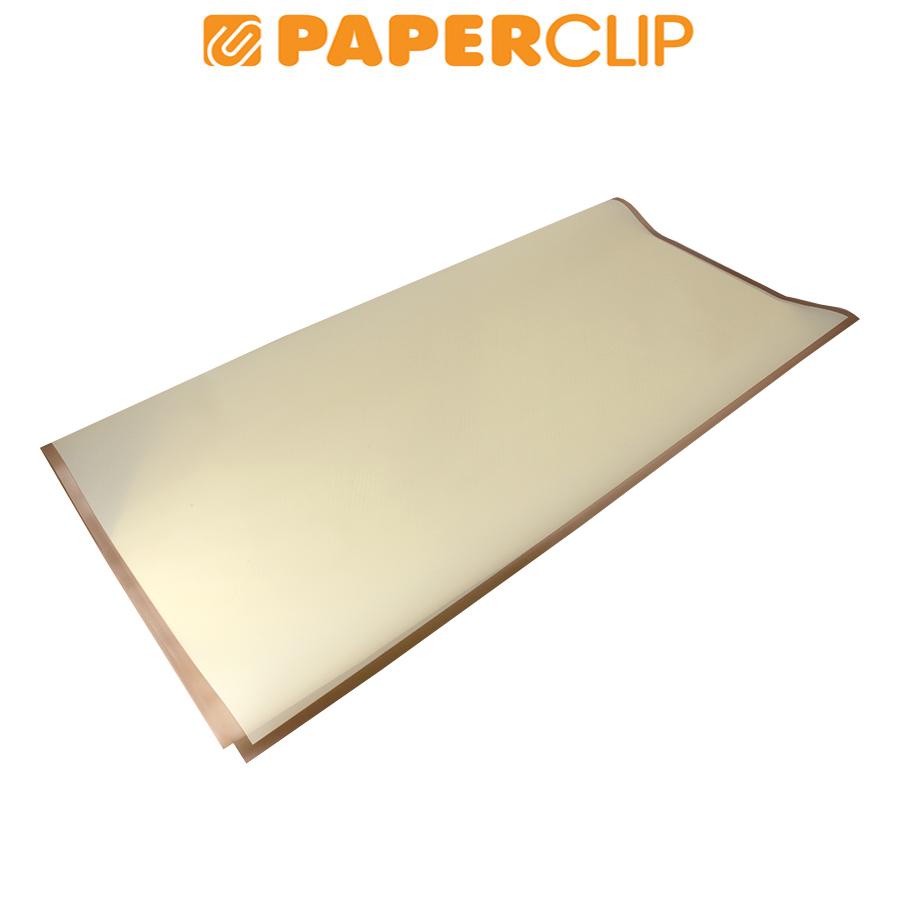 

FLOWER WRAP CELLOPHANE SOFT YELLOW LIST GOLD