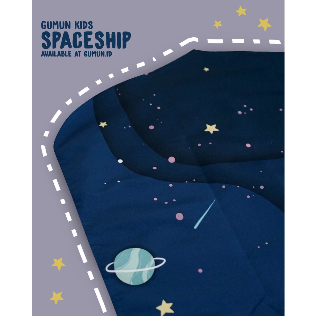 Sajadah Anak - Sajadah Travel, GUMUN KIDS - Spaceship, Sejadah Anak, Smart Sajadah Anak, Sajadah Kecil - Anti Slip, Waterproof by Gumun Sajadah - Sajadah Travel, Sajadah Traveling, Sajadah Traveling Murah - Waterproof, Pocket, by Gumun-1