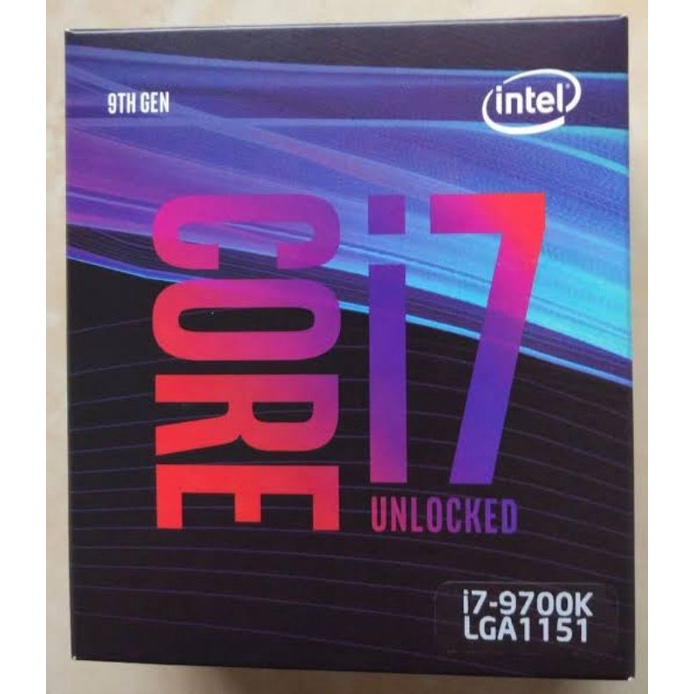 Intel core i7 9700k new