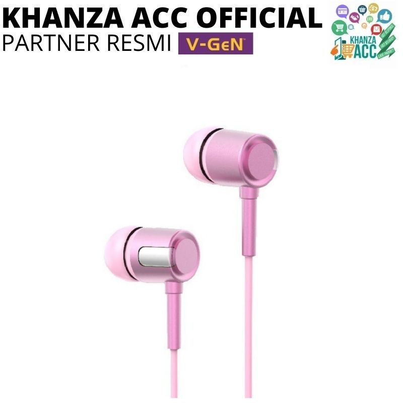 KHANZAACC Earphone VGeN VEP1-20 Wired Handsfree Headset Stereo Sound Xtra Bass V-GeN Earphones