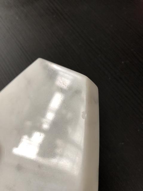 Carrara Hexagon Marble Coaster 10 Cm | Tatakan Gelas Marmer