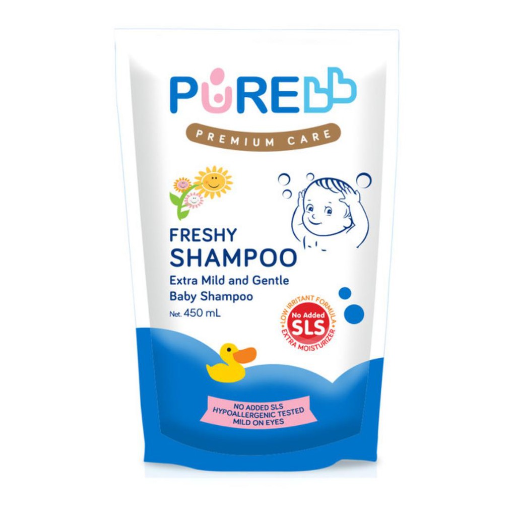 Pure Baby BB PUREBB Shampoo Freshy dan Fruity 230ml 450ml