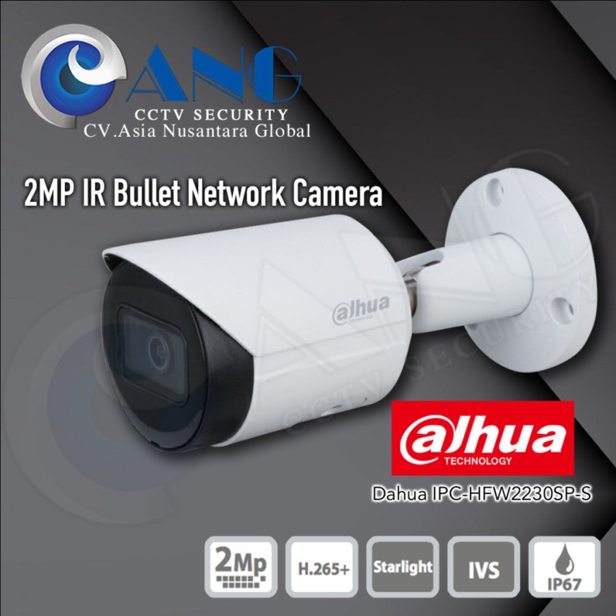 IP CAM DAHUA 2MP IPC-HFW2230SP-S-S2 STARLIGHT