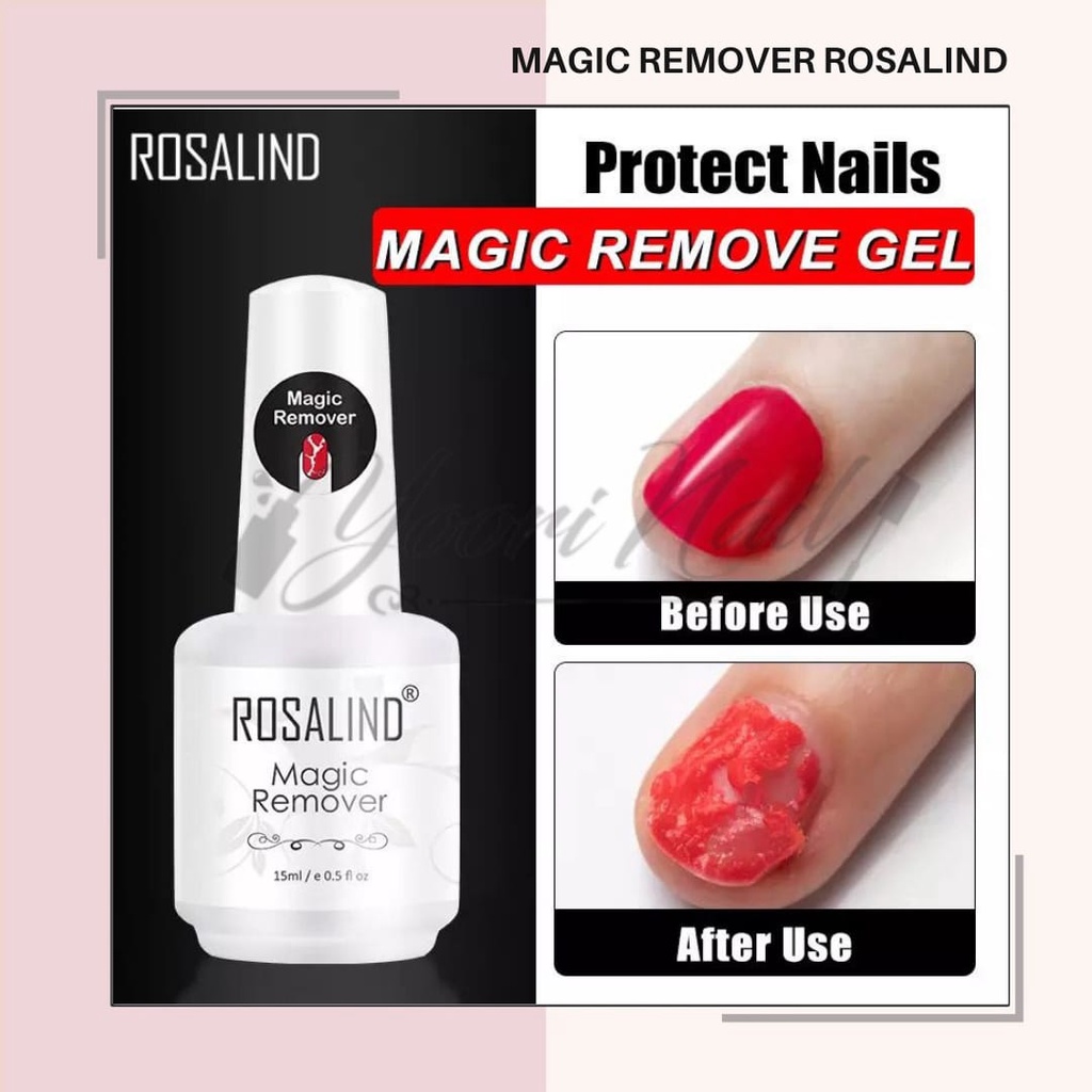 Magic remover rosalind 15ml nail gel magic remove gel remover