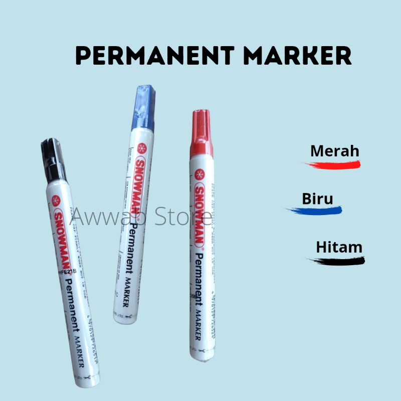 

Spidol Hitam Permanen Permanent Marker Snowman