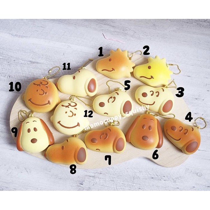 Squishy licensed mini snoopy bread mascot by BC (100% ORIGINAL JEPANG)