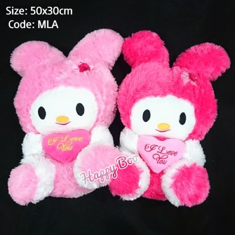 boneka melody large besar pink bulu high quality MLA