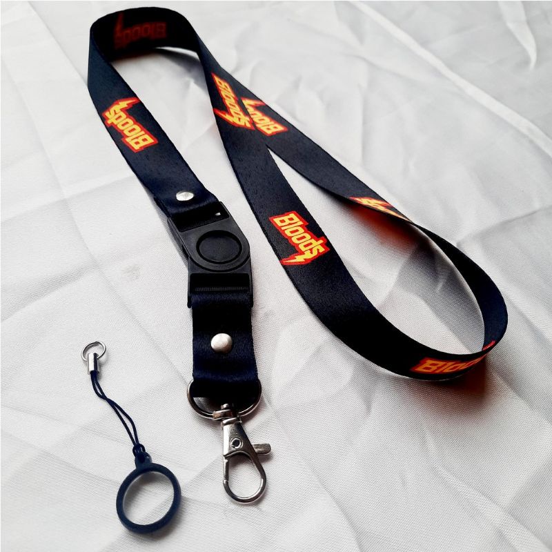 TALI LANYARD BLOODS ID CARD / GANTUNGAN HP