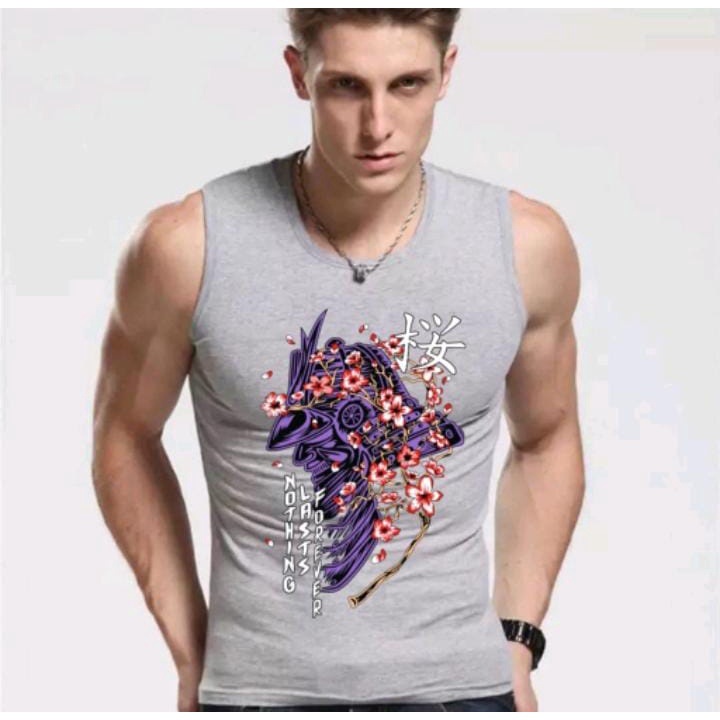 ALIPIO FASHION - SINGLET PE MOTIF NOTHING / kaos pria / kaos keren / terbaru / kekinian