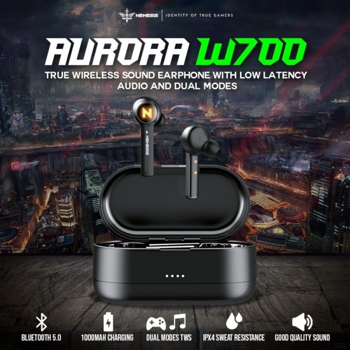 NYK AURORA W700 / W 700 / W-700 True Wireless Earphones / TWS