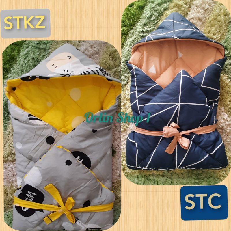 Selimut topi bayi / Hoodie blanket baby / selimut bayi / bedcover baby