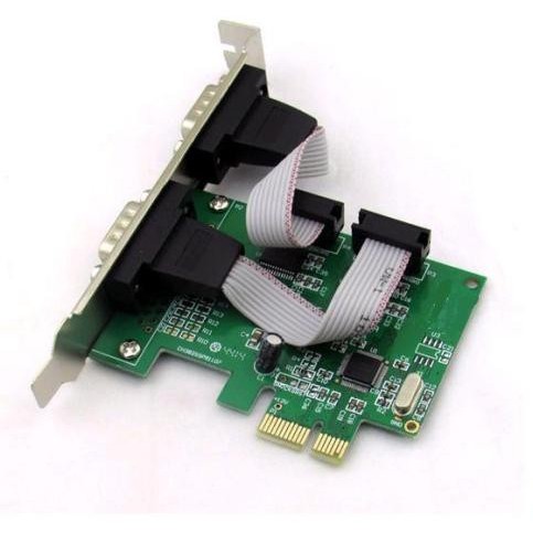 PCI Express x1 x16 Card Serial i/o PCI-E PCIE 2 Port DB-9 COM RS-232 DB9 RS232