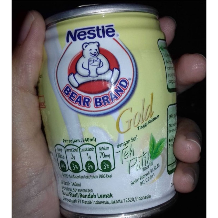 

BEAR BRAND GOLD TEH PUTIH 140ML / NESTLE / SUSU BERUANG SEHAT BERGIZI