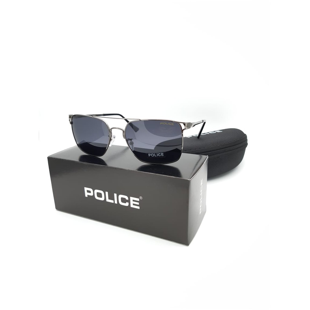 Sunglass - Fashion Pria - Kacamata Hitam Pria - Kacamata Hitam Pria Police A8319 Lensa Anti UV