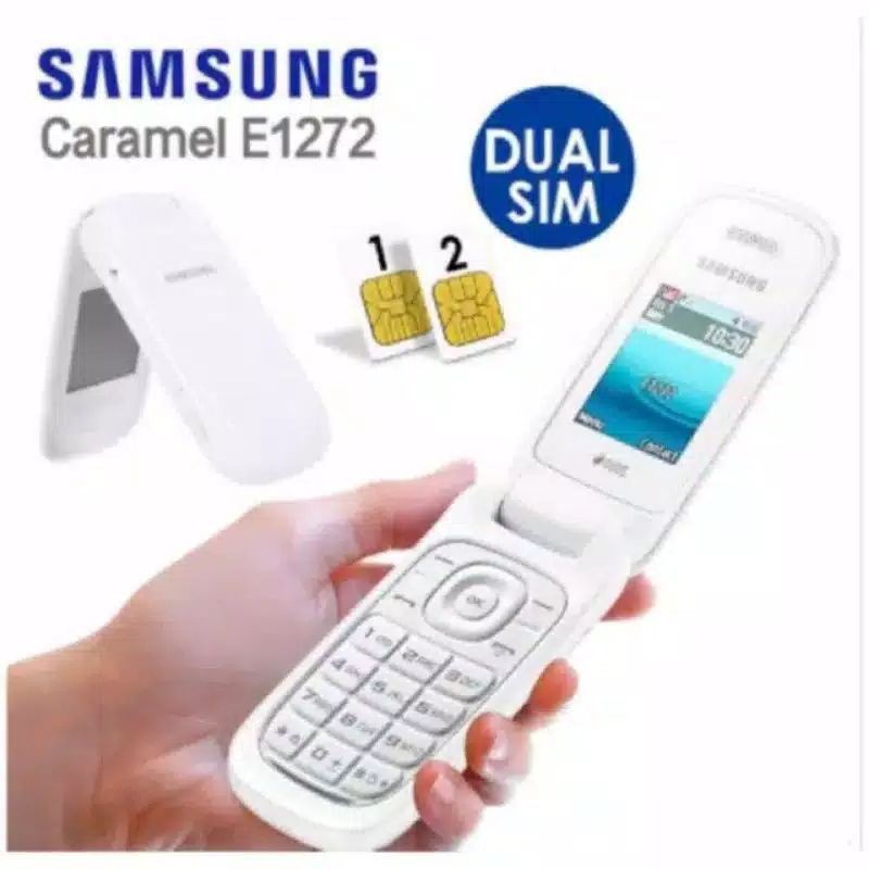samsung GTE-1272 samsung lipat caramel dual sim(100%hp baru)