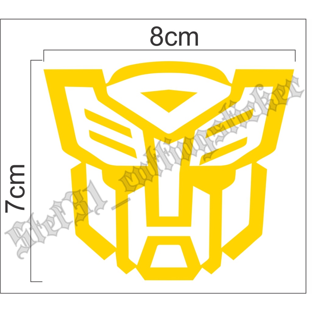 

Stiker cutting gambar transformer, sticker transformer