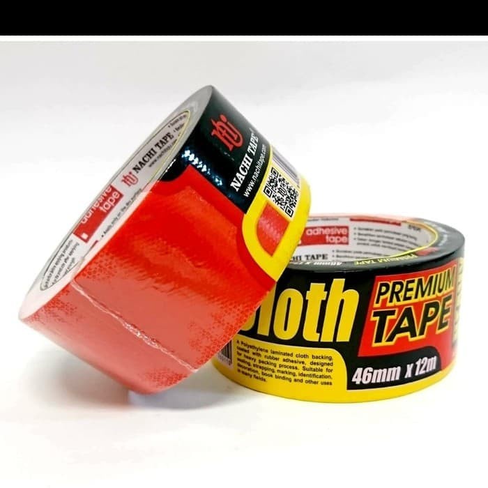 

Spesial Nachi Cloth Tape Lakban Kain 48 Mm / 2 Inch X 12 Meter Merah Diskon