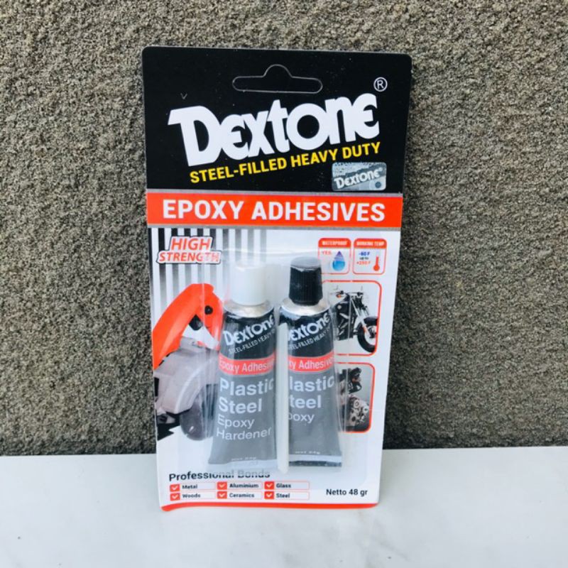 

Lem Besi DEXTONE 48gr plastic steel - lem perekat besi