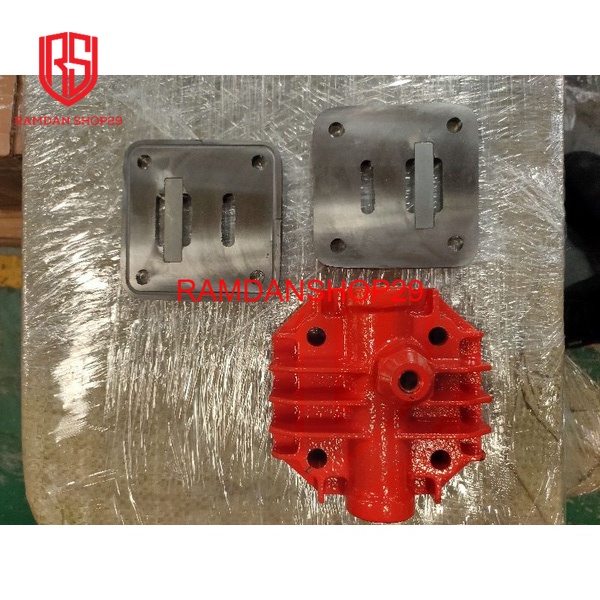 Cylinder Head Assy Shark 1-2 Hp Unloading Kompresor Angin