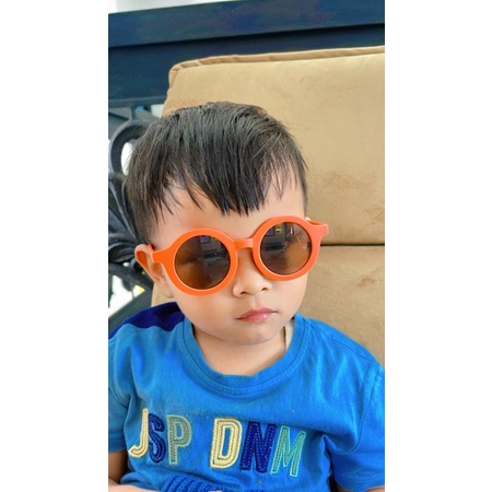 CSG220 KACAMATA ANAK BULAT POLOS / KACAMATA ANAK TRENDY POLOS TERBARU