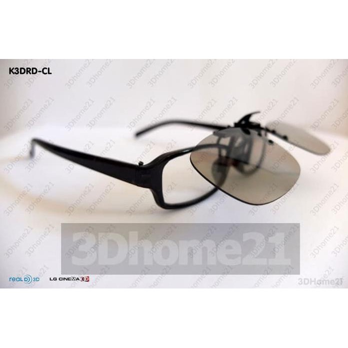 Kacamata 3D Polarized Clip On Untuk Di Blitzmega Plex Dan Tv 3D Lg Cinema 3D