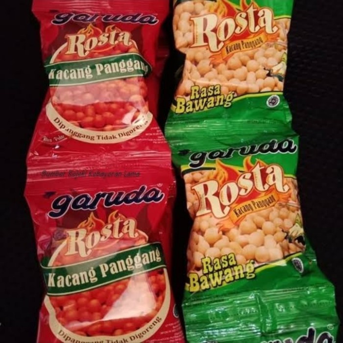 

Garuda ROSTA Kacang Panggang 1 Renceng isi 10 Pcs. Eceran 1000