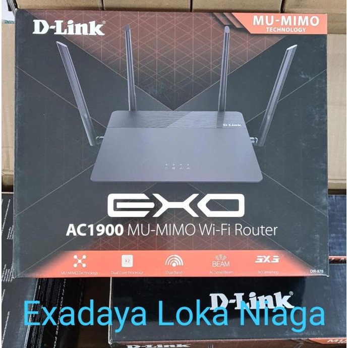 D-Link DIR-878 Wireless AC1900 MU-MIMO DualBand Gigabit Router