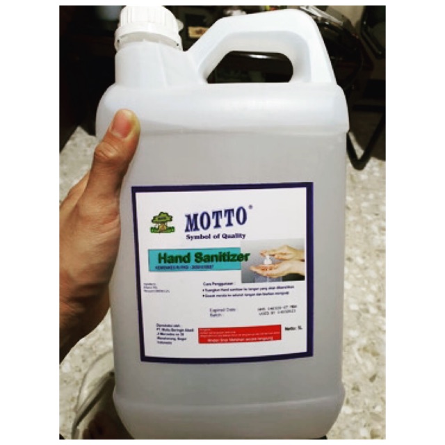 Hand Sanitizer 5liter Motto Shopee Indonesia