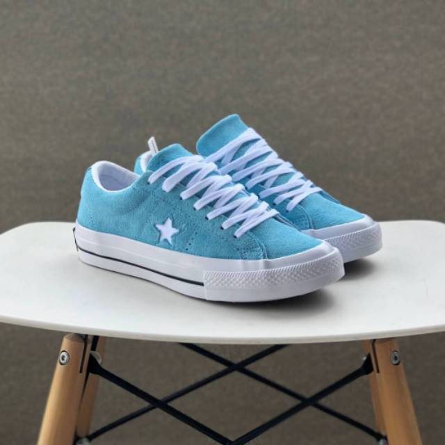 CONVERSE ONE STAR BLUE CHIIL WHITE BLACK