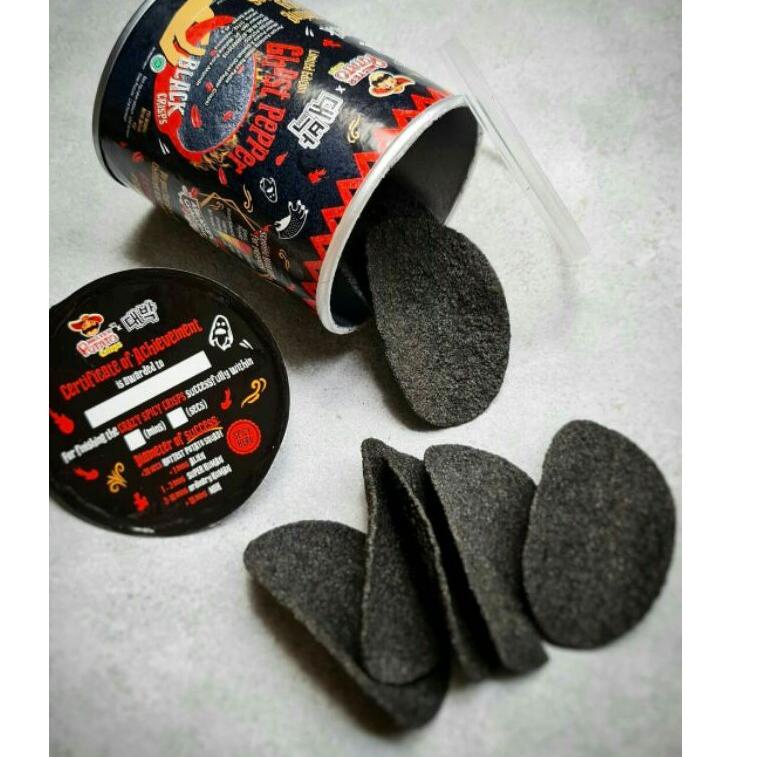 

(L-OGE〉 (➸〉 PAQUI Mister Potato Ghost Pepper X Daeblak Mamee Keripik Kentang Pedas Hot Spicy Exp 2024